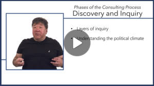 Screenshot with play button of a lecture slide deck with embedded video of the instructor speaking